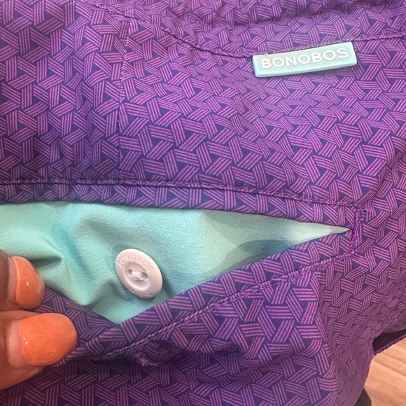 Bonobos Banzai Boardie Swim Trunks Printed Purple Men's 31 - Picture 9 of 9